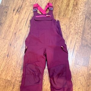 Girls Ski Bibs Size Medium 8-10